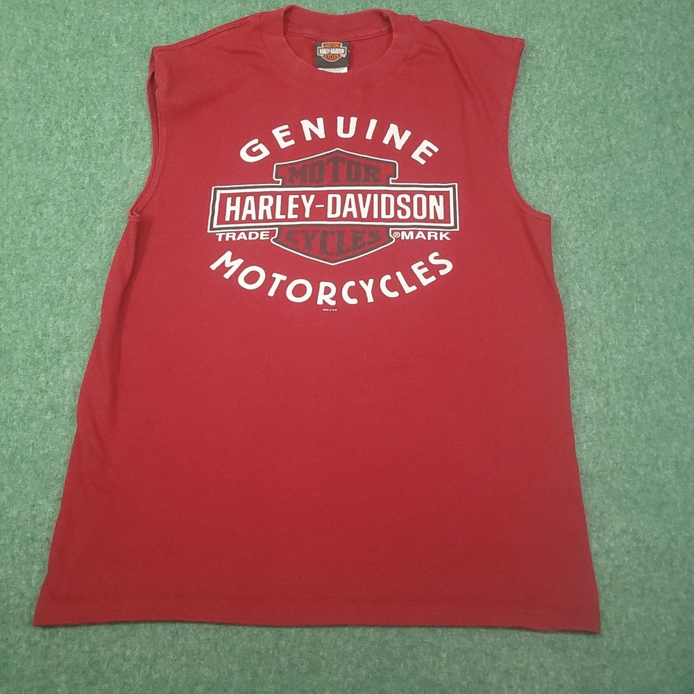 Harley Davidson Sleeveless T-Shirt Size M Grand Caymen Islands Cotton